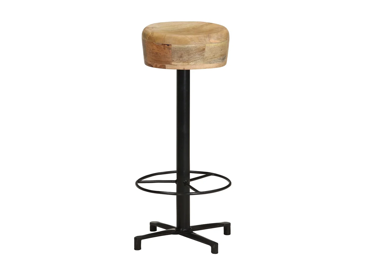 Tabourets de bar lot de 2 76 cm bois de manguier massif