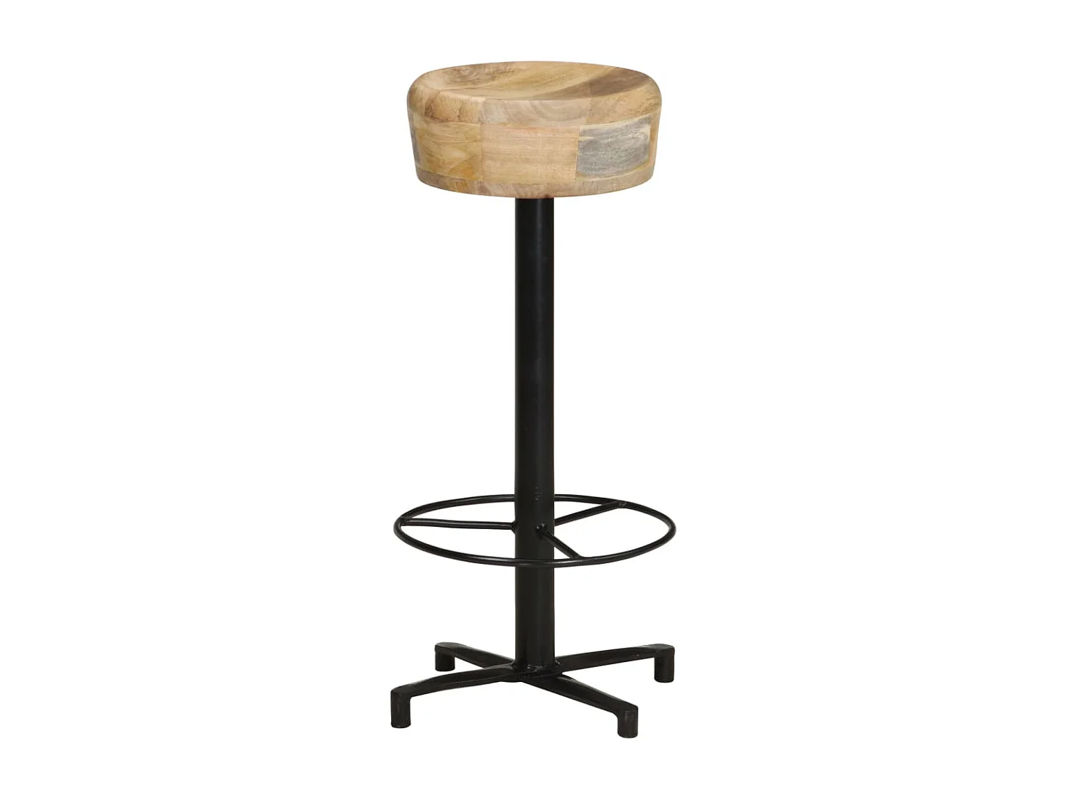 Tabourets de bar lot de 2 76 cm bois de manguier massif