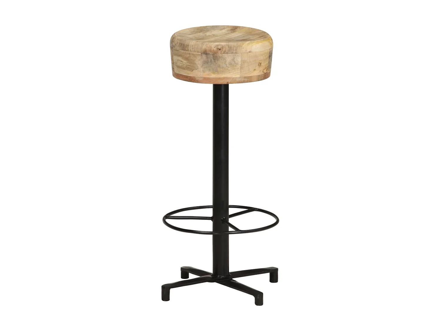 Tabourets de bar lot de 2 76 cm bois de manguier massif