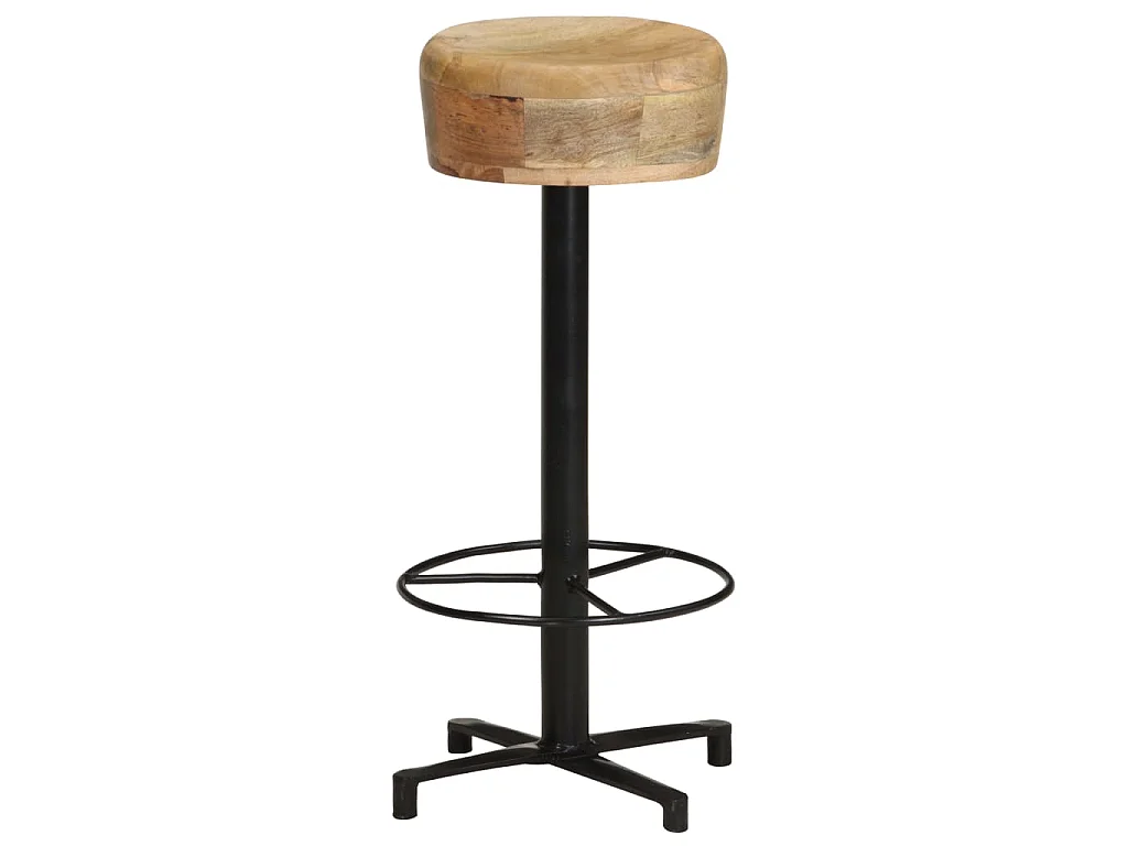 Sgabelli da Bar 2 pz 76 cm in Legno Massello di Mango