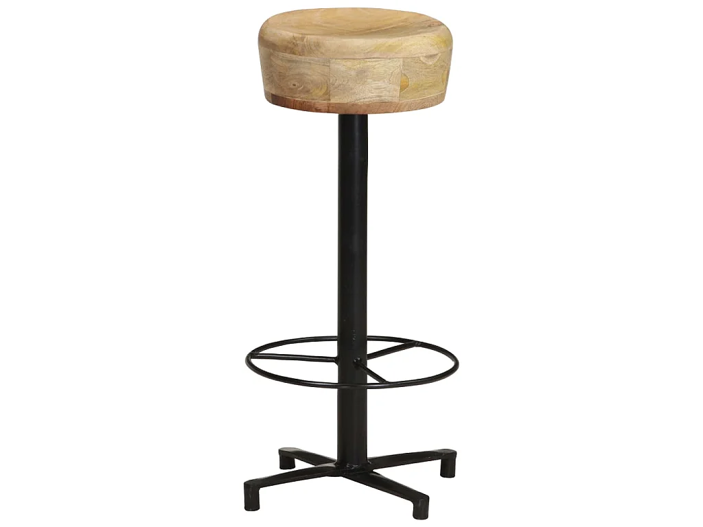Sgabelli da Bar 2 pz 76 cm in Legno Massello di Mango