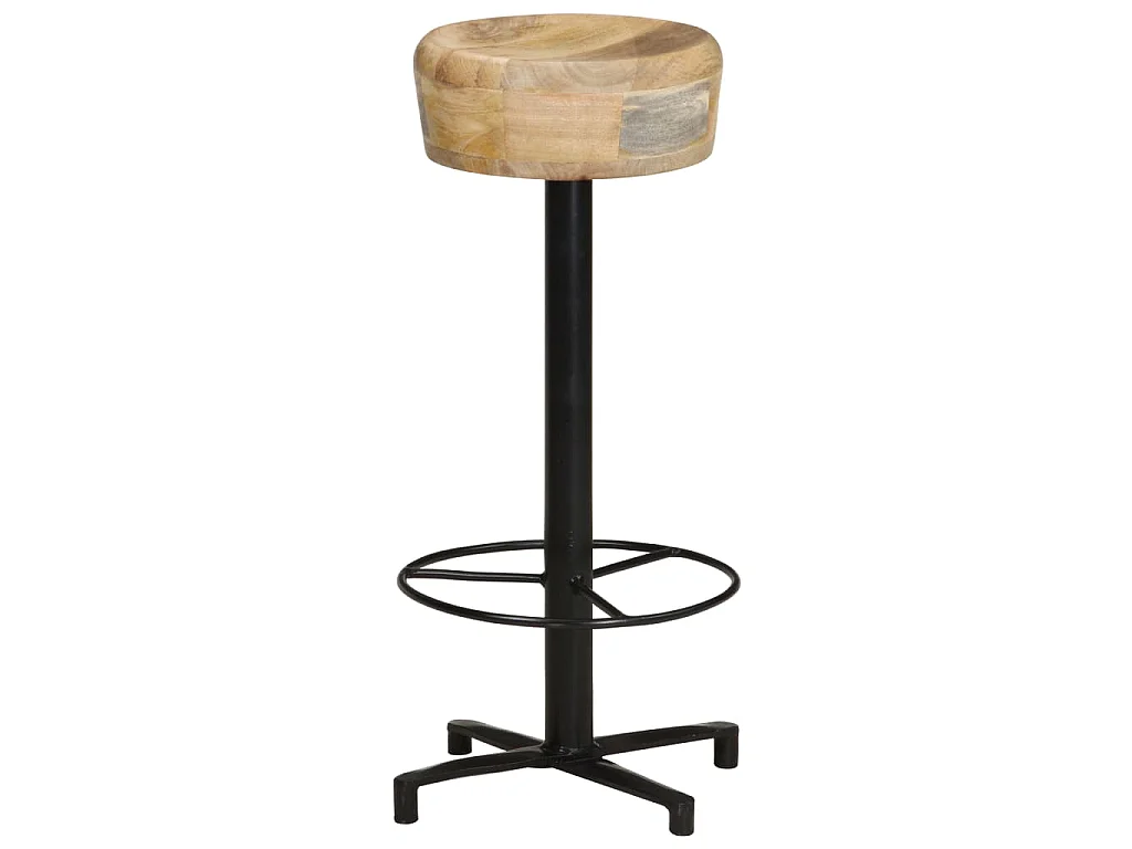 Sgabelli da Bar 2 pz 76 cm in Legno Massello di Mango