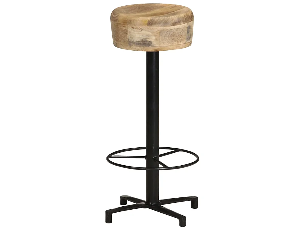 Sgabelli da Bar 2 pz 76 cm in Legno Massello di Mango
