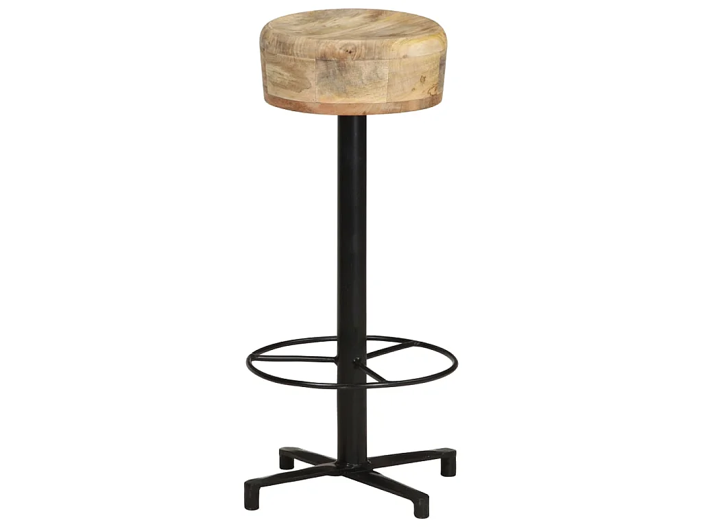 Sgabelli da Bar 2 pz 76 cm in Legno Massello di Mango