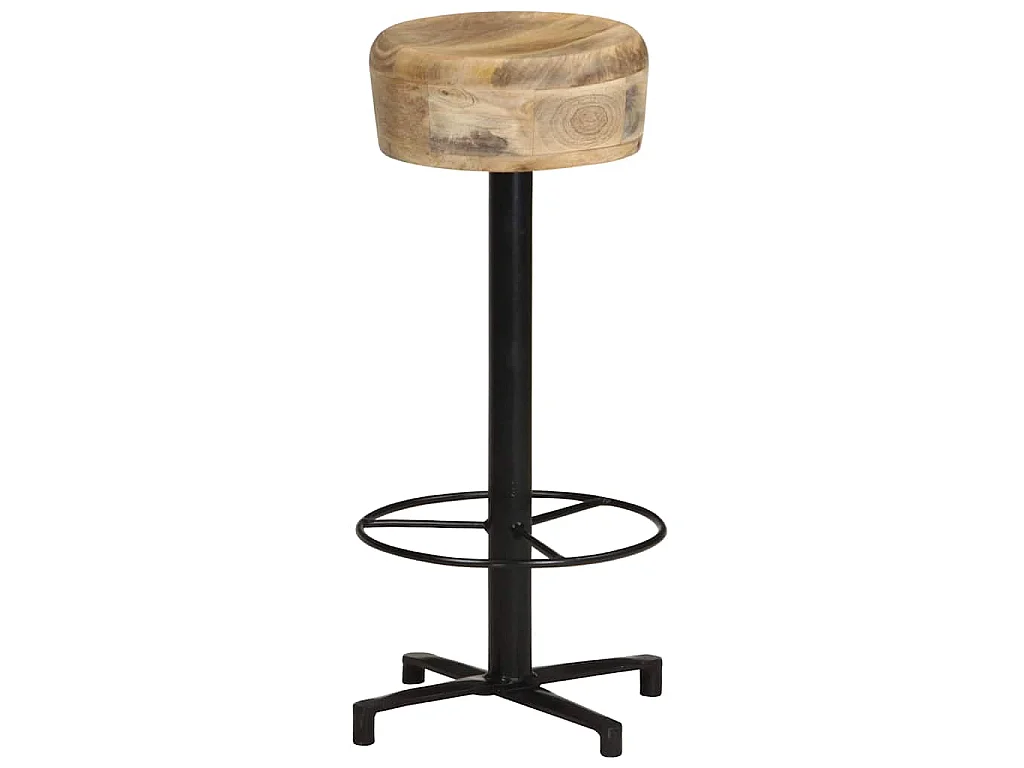 Tabourets de bar lot de 2 76 cm bois de manguier massif