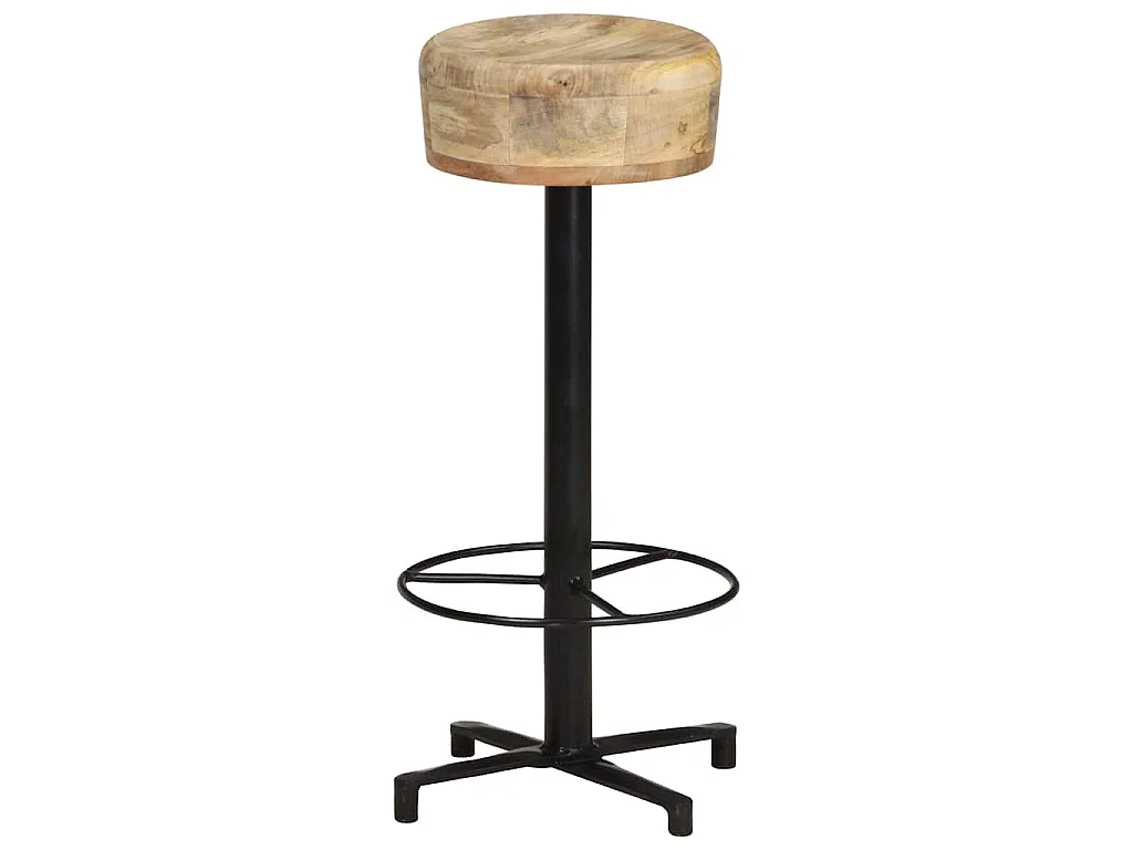 Tabourets de bar lot de 2 76 cm bois de manguier massif