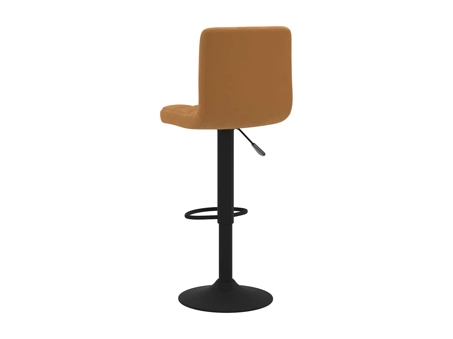 Tabourets de bar lot de 2 marron velours