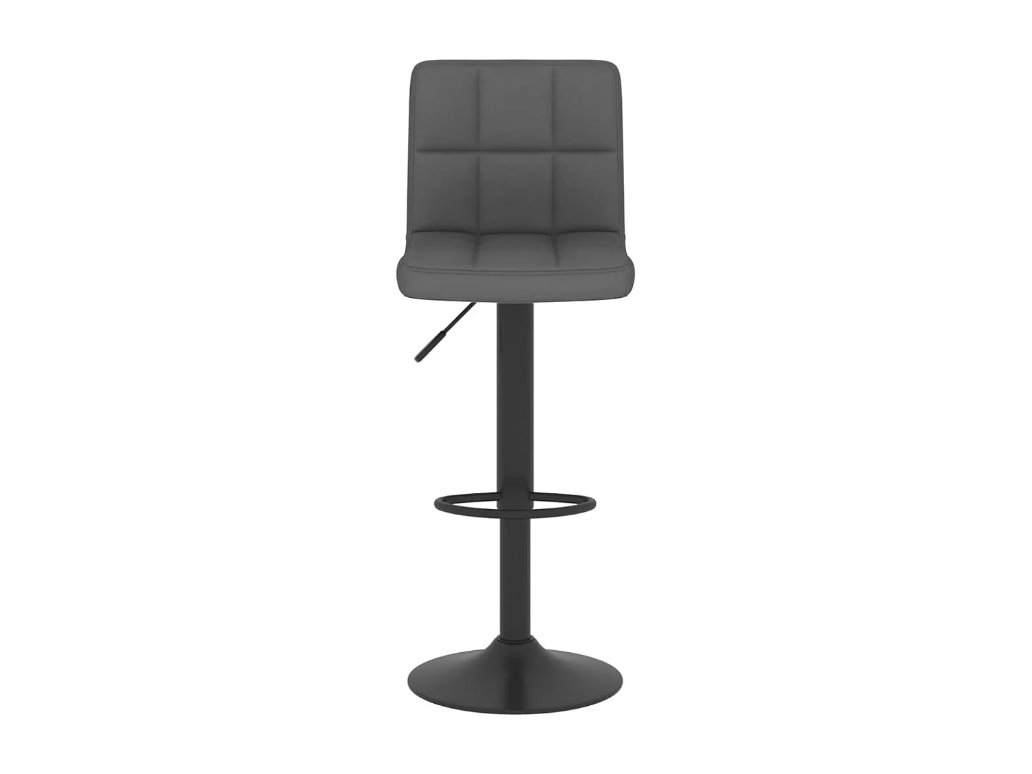 Tabourets de bar lot de 2 gris foncé tissu