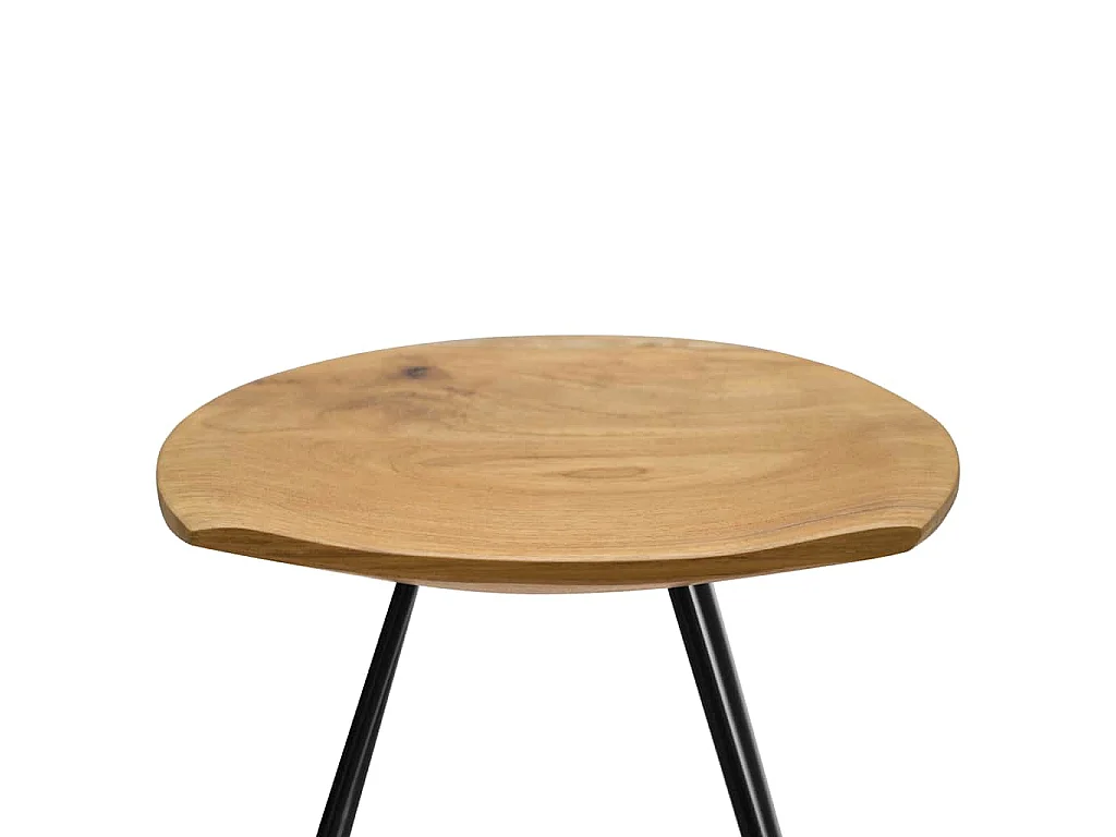 Barhocker 2 Stk. Massivholz Teak