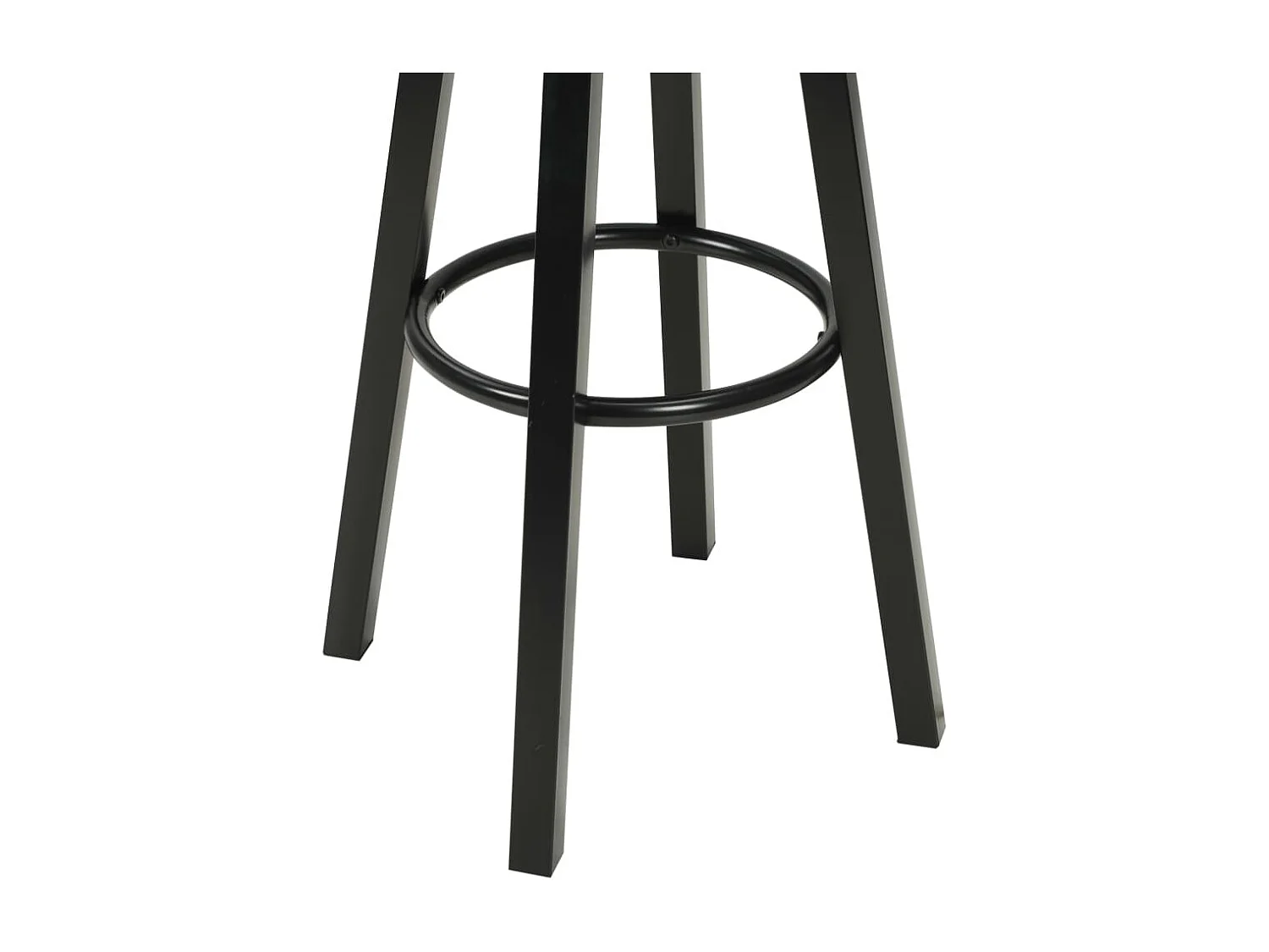 Chaises de bar lot de 2 noir similicuir