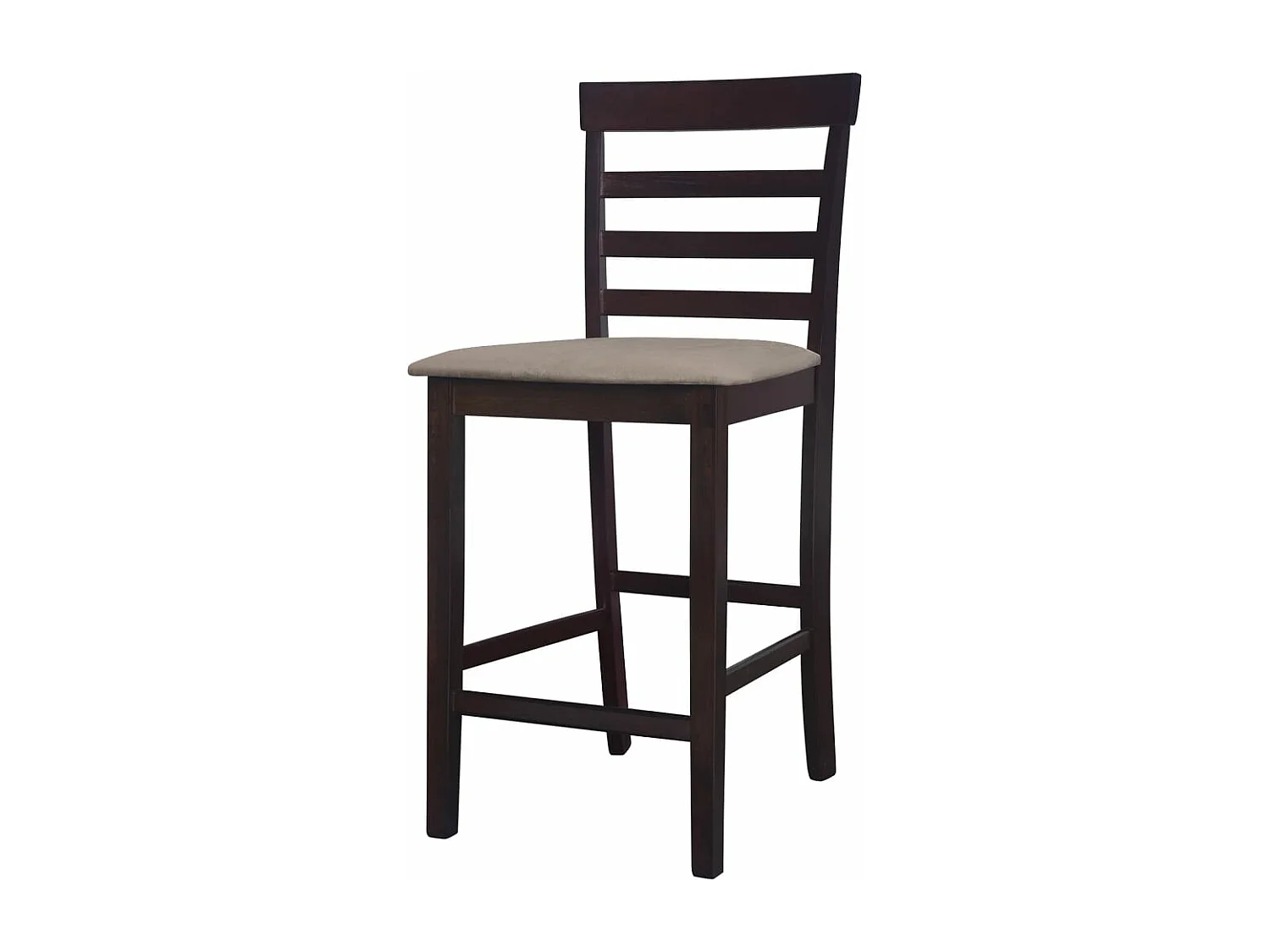 Sgabelli da Bar 2 pz Marroni in Tessuto