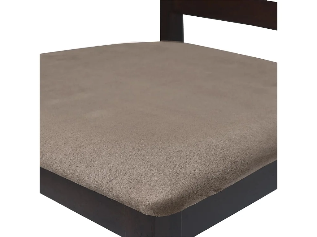 Sgabelli da Bar 2 pz Marroni in Tessuto