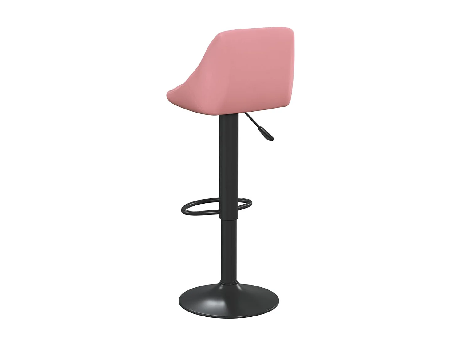 Tabourets de bar lot de 2 rose velours