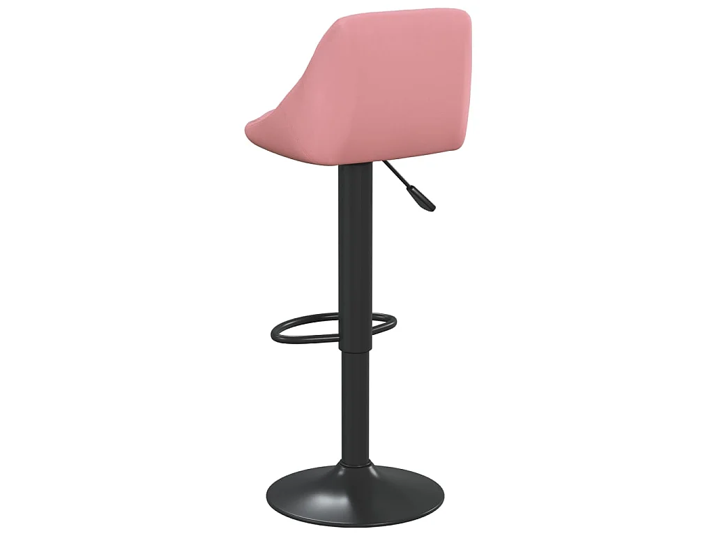 Barhocker 2 Stk. Rosa Samt