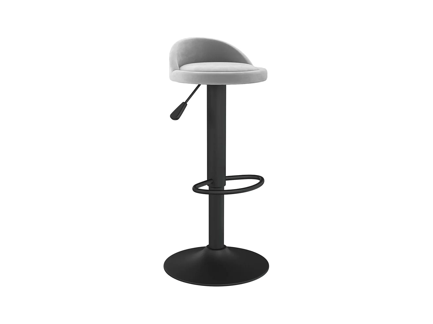 Tabouret de bar Gris clair Velours