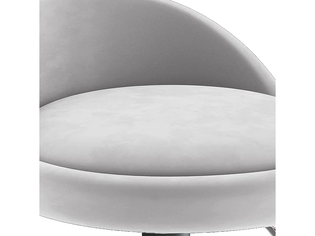 Tabouret de bar Gris clair Velours