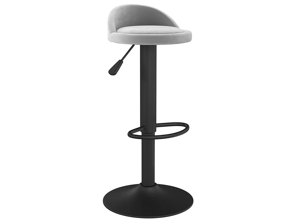 Tabouret de bar Gris clair Velours