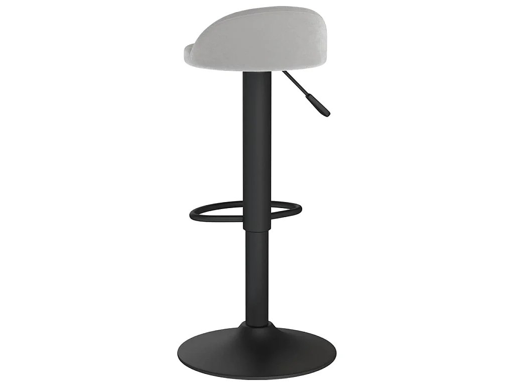 Tabouret de bar Gris clair Velours
