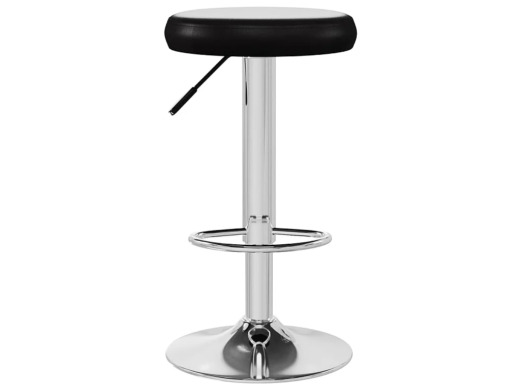 Bancos de bar 2 pcs couro artificial preto