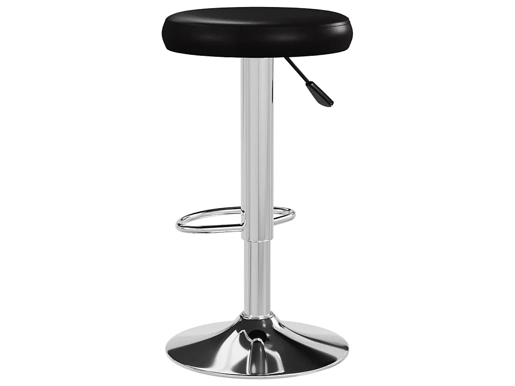 Bancos de bar 2 pcs couro artificial preto