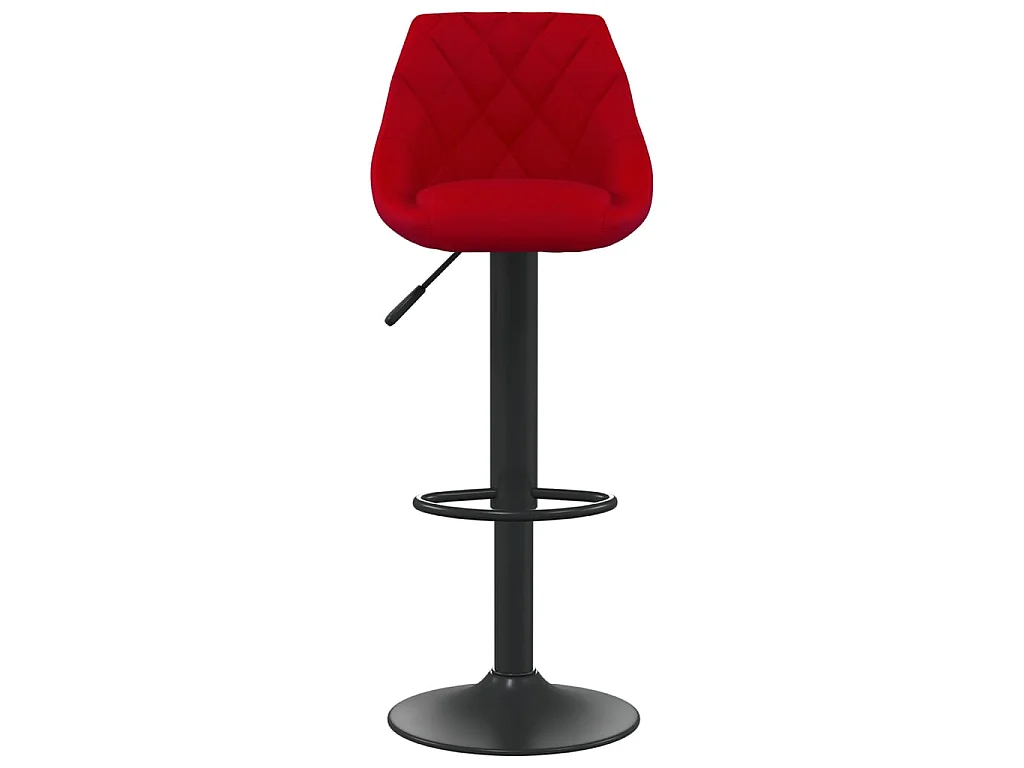 Bancos de bar 2 pcs veludo vermelho tinto