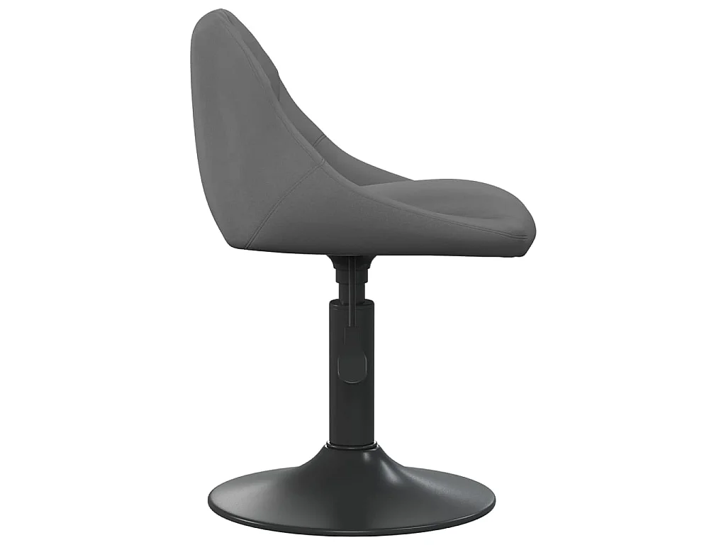 Barhocker Dunkelgrau Samt