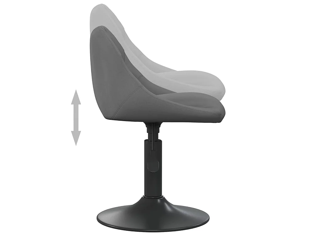 Barhocker Dunkelgrau Samt