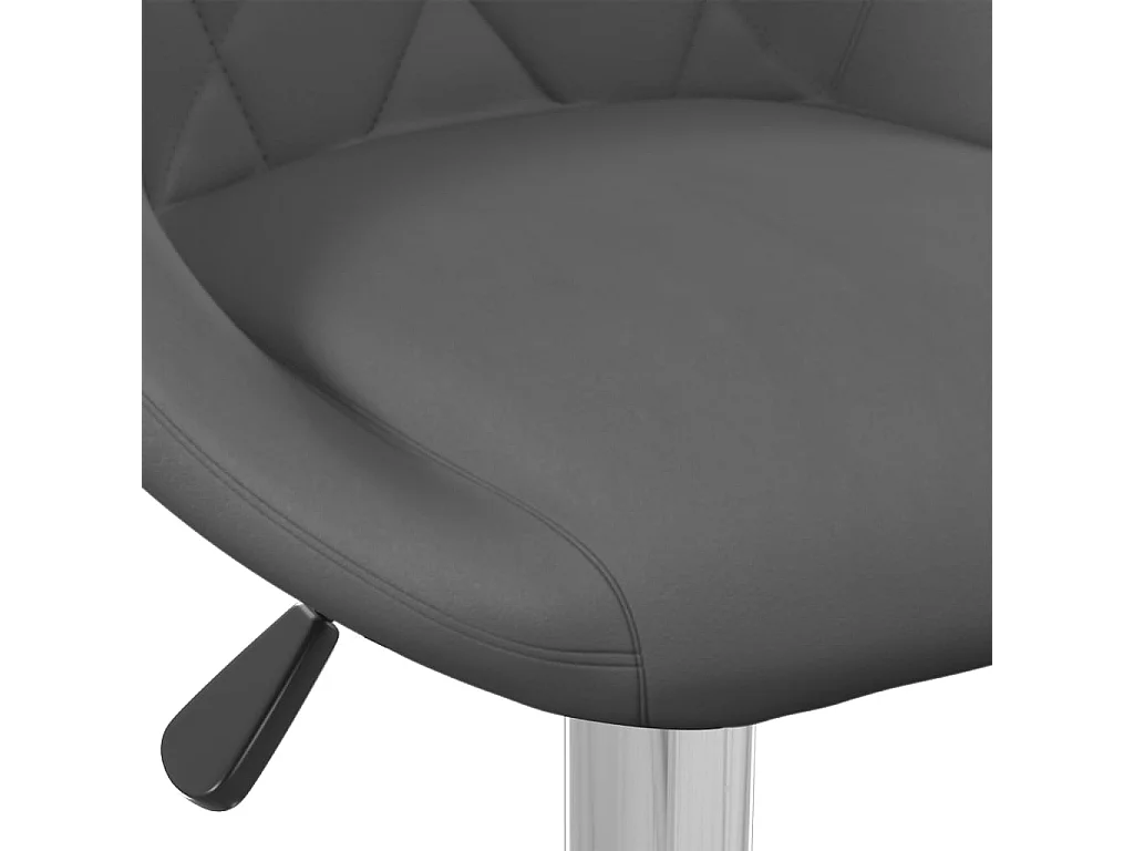 Tabouret de bar Gris foncé Velours