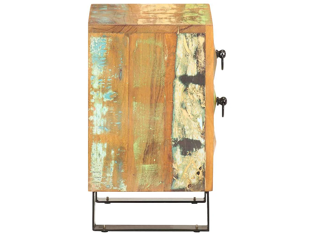 Table de chevet 40 x 30 x 50 cm Bois de récupération massif