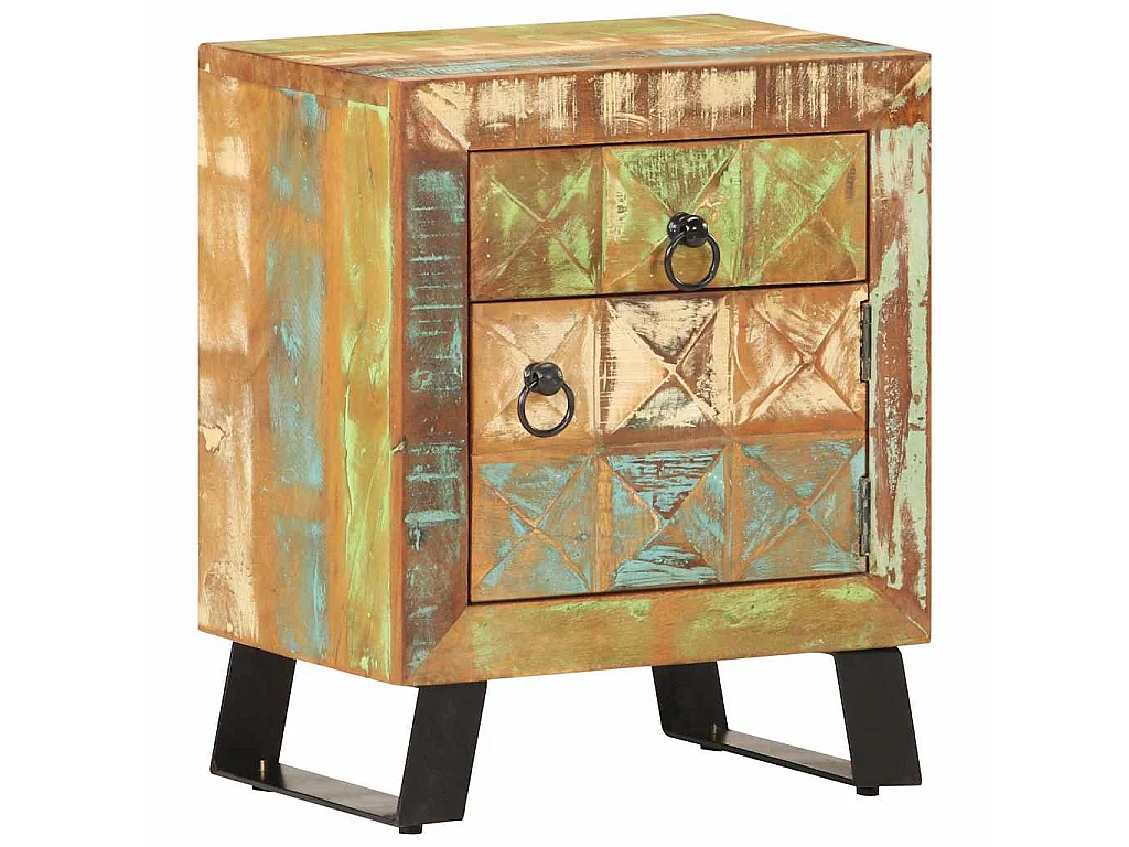 Table de chevet 40 x 30 x 50 cm Bois de récupération massif