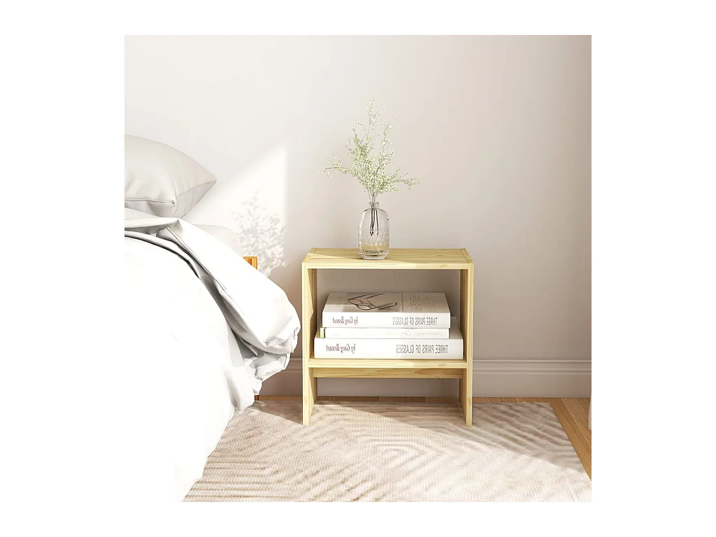 Tables de chevet 2 pcs 40x30,5x40 cm Bois de pin massif