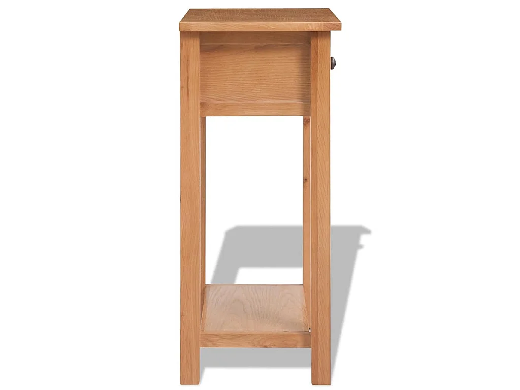 Tavolo Consolle 50x32x75 cm in Massello di Rovere