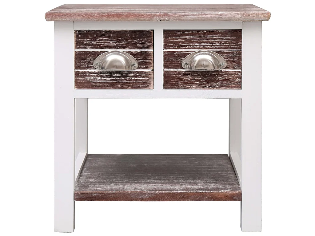 Table d'appoint Marron 40x40x40 cm Bois de Paulownia