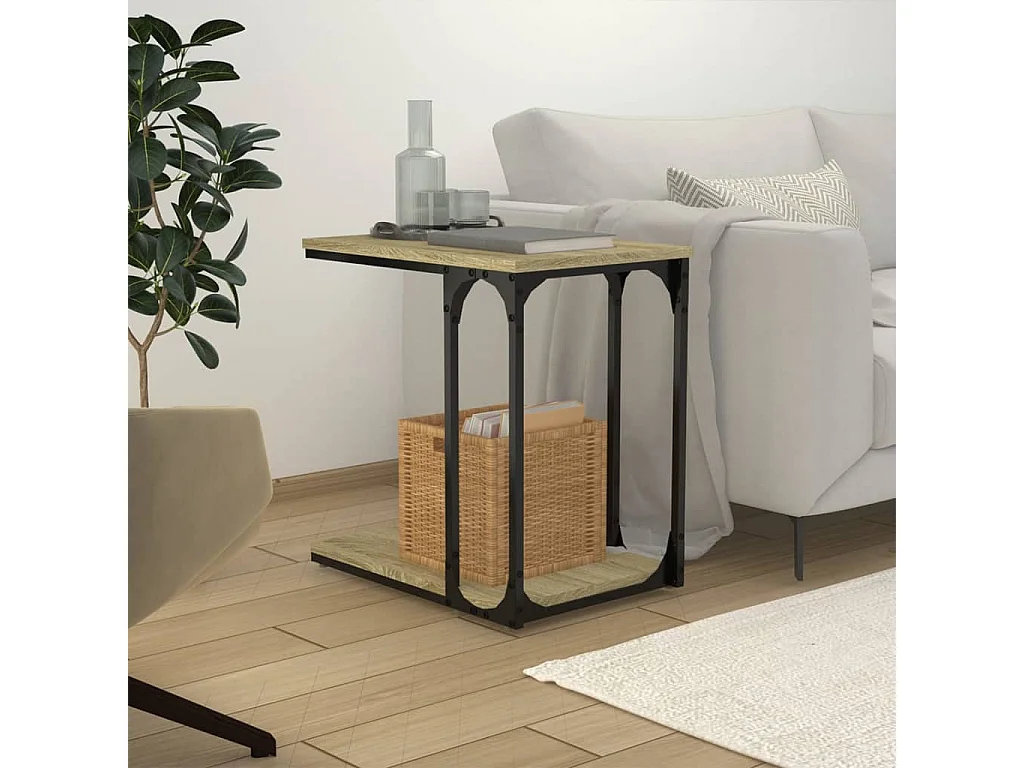 Table d'appoint Chêne sonoma 50x35x52 cm Bois d'ingénierie