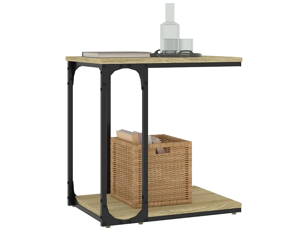 Table d'appoint Chêne sonoma 50x35x52 cm Bois d'ingénierie