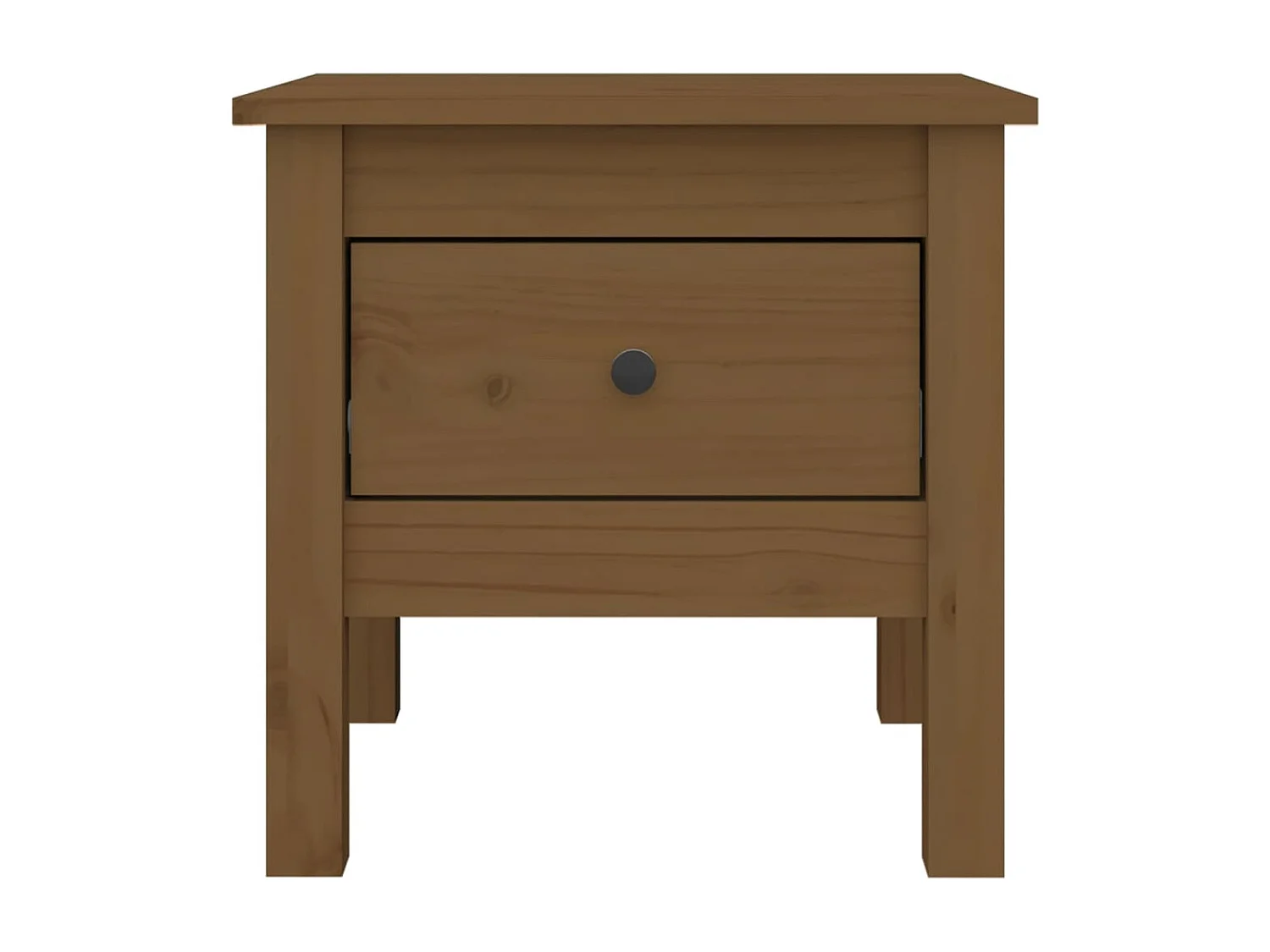 Tables d'appoint 2pcs Marron miel 40x40x39cm Bois massif de pin