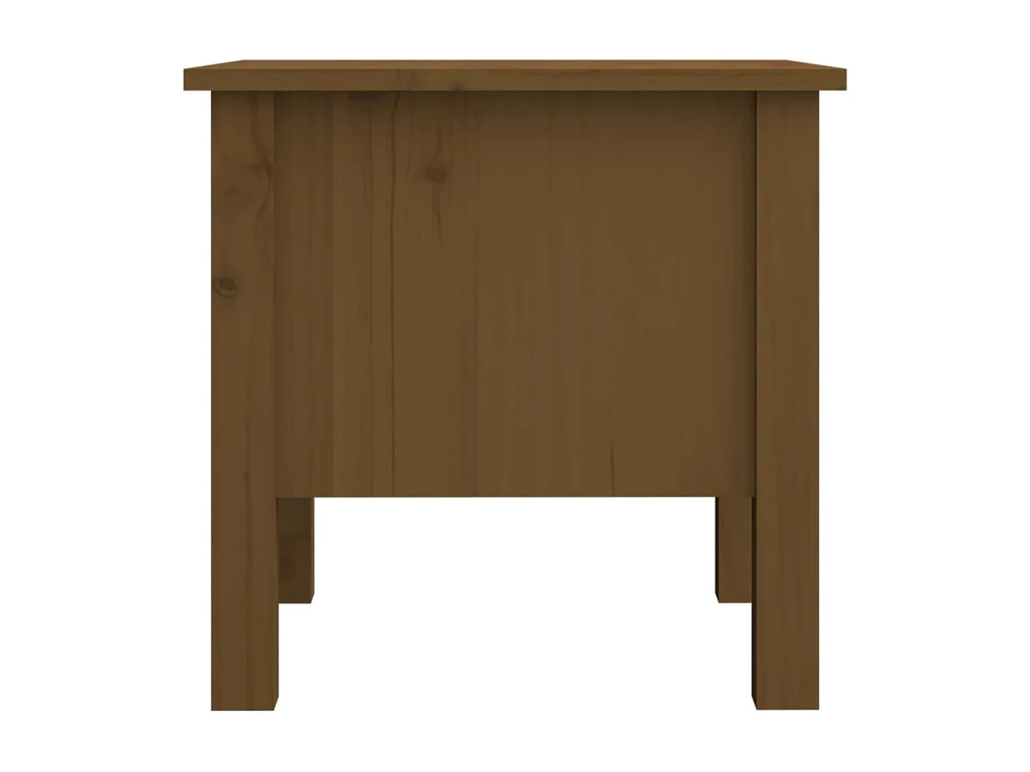 Tables d'appoint 2pcs Marron miel 40x40x39cm Bois massif de pin