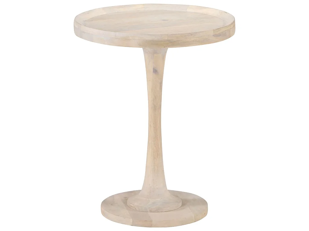 Tavolino di Servizio Ø60x75 cm in Legno Massello di Mango
