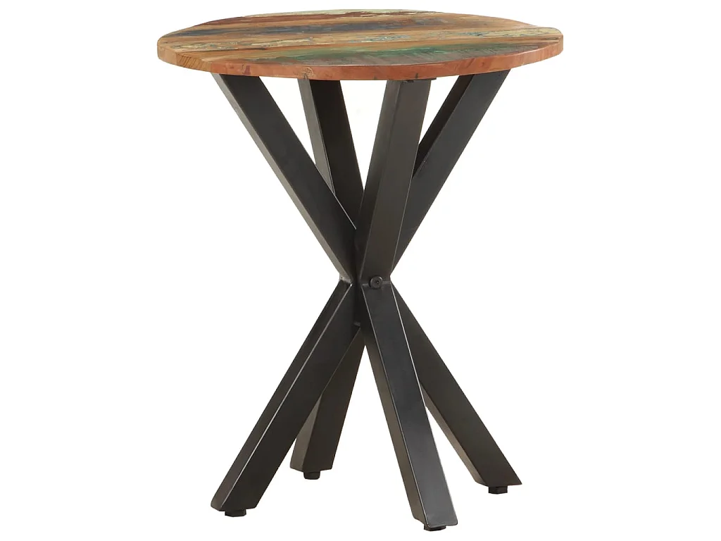 Tavolino di Servizio 48x48x56 cm in Legno Massello di Recupero