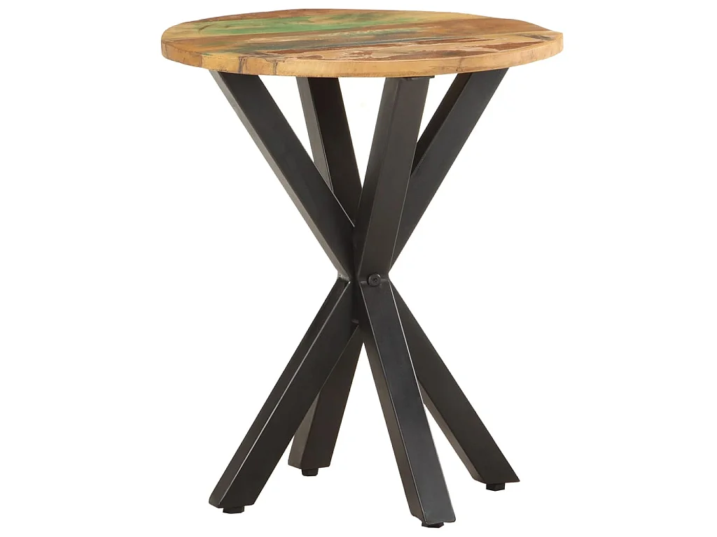 Tavolino di Servizio 48x48x56 cm in Legno Massello di Recupero