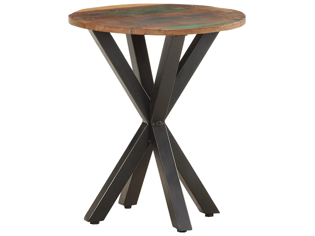 Tavolino di Servizio 48x48x56 cm in Legno Massello di Recupero