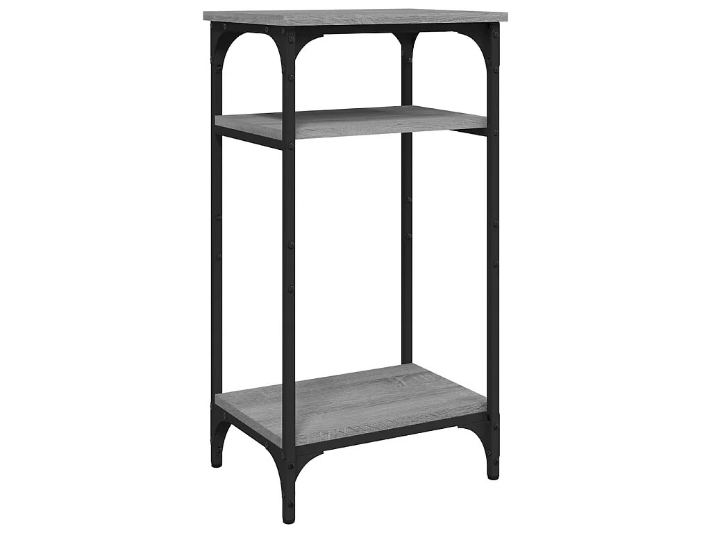 Tavolino Grigio Sonoma 40x30x75 cm in Legno Multistrato