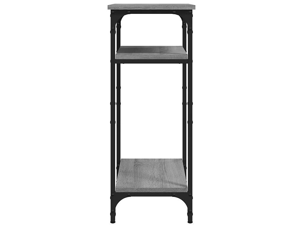 Tavolino Grigio Sonoma 40x30x75 cm in Legno Multistrato