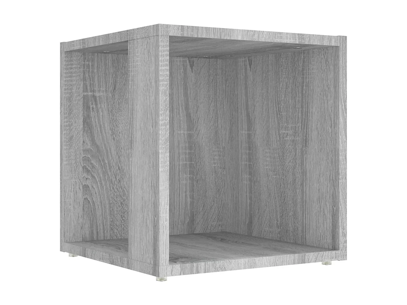 Bijzettafel 33x33x34,5 cm bewerkt hout grijs sonoma eikenkleur