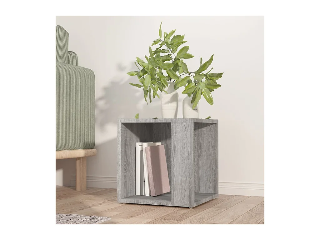 Table d'appoint Sonoma gris 33x33x34,5 cm Bois d'ingénierie