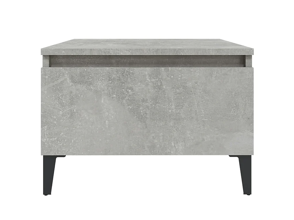 Bijzettafel 50x46x35 cm bewerkt hout betongrijs