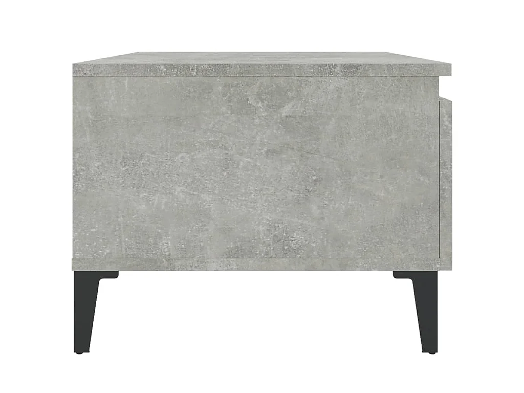 Bijzettafel 50x46x35 cm bewerkt hout betongrijs