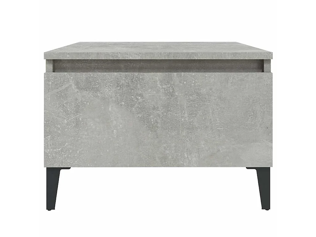 Table d'appoint Gris béton 50x46x35 cm Bois d'ingénierie