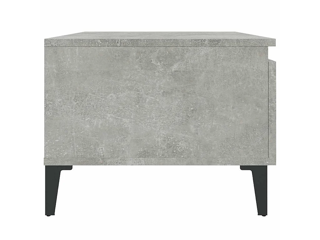 Table d'appoint Gris béton 50x46x35 cm Bois d'ingénierie