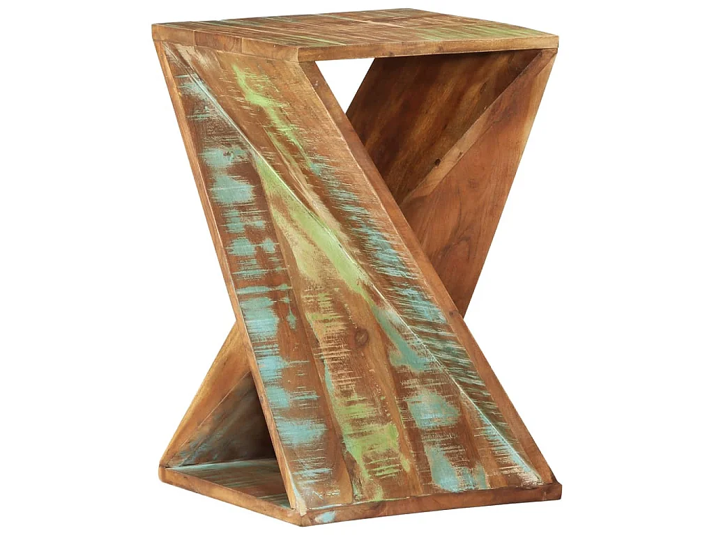 Table d'appoint 35x35x55 cm Bois massif de récupération